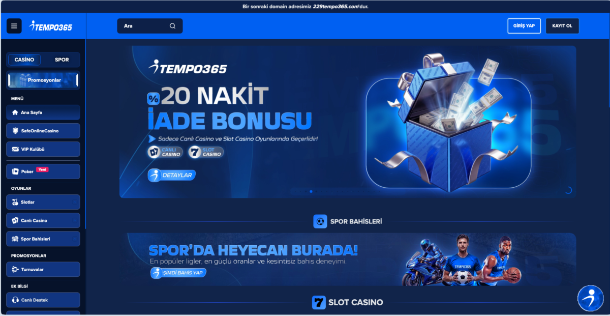 Tempobet Giriş Adresi 2026 – Güncel Tempobet Yeni Domain